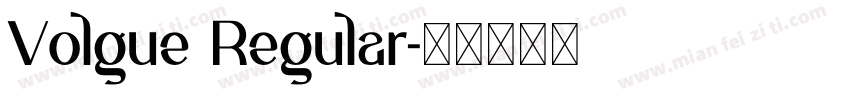 Volgue Regular字体转换